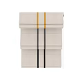 White Roman Blinds With Yellow And Grey Stripes Modern Home Design