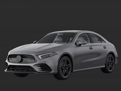 Sleek Silver Luxury Sedan With Modern Design And Stylish Grille Wheels 3d model