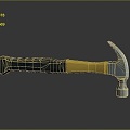 Hammer Warhammer Cartoon Hammer Magic Hammer Thor's Hammer Ancient Weapons Cold Weapons Medieval Items 3d model