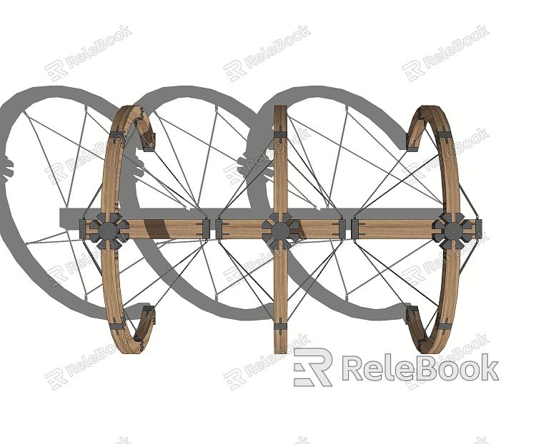 Modern amusement equipment works landscape sketch children's entertainment facilities model