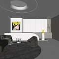 Modern Front Desk 3d model