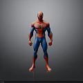 Spider Man Action Figure In Red And Blue Costume Standing Pose