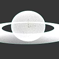 Saturn With Stunning Rings In Solar System Space Exploration Celestial View 3d model
