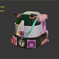 Sci-Fi Helmet Alien Helmet High Tech Helmet Game Helmet PBR Helmet 3d model
