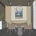 Modern Chess Room 3d model