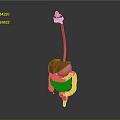 Medical Device Human Digestive System Anatomical Model With Liver Intestine Structure For Educational Visualization 3d model