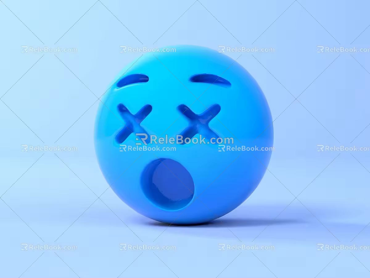 Modern Cartoon Small Expression Animation Small Expression 3d model