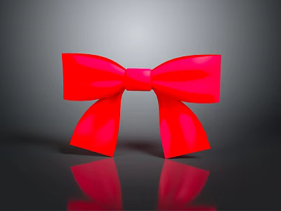 Bright Red Butterfly With Shiny Wings Displaying Vibrant Colors On Dark Background 3d model