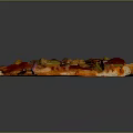 Delicious Fresh Pizza Slice Topped With Pepperoni Mushrooms Onions And Green Peppers