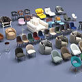 Modern Leisure Sofa Set With Multiple Styles And Colorful Living Room Seating Options