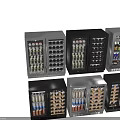Various Styles Wine Coolers With Glass Doors Stainless Steel Black Finish For Wine Bottle Storage