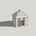 Different Architectural Towers With Stone Castle Brown Dome And Small White Roof Design