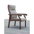 Modern Office Chair With Wooden Frame Armrests And Beige Upholstered Seat For Comfortable Workspace