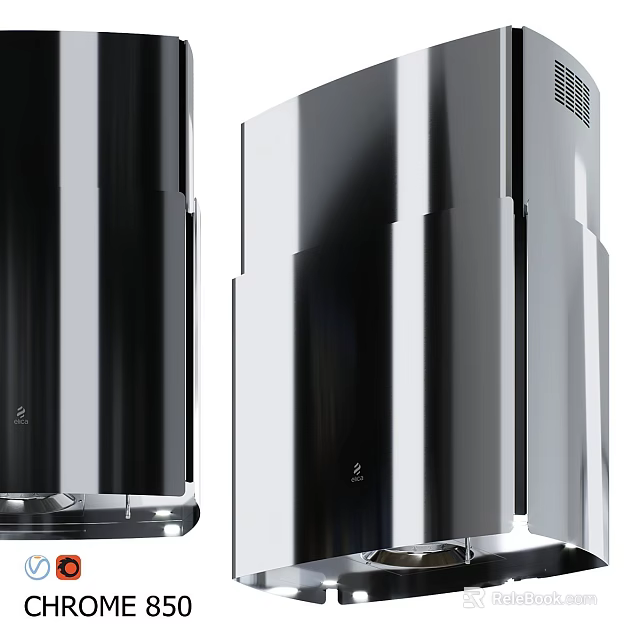 Modern Sleek Kitchenware Set With High Quality Stainless Steel For Home Kitchens 3d model 