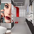 High-end cosmetics store 3d model
