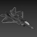 Advanced Military Weapon F 22 Fighter Jet With HH 782 Marking And Stealth Technology