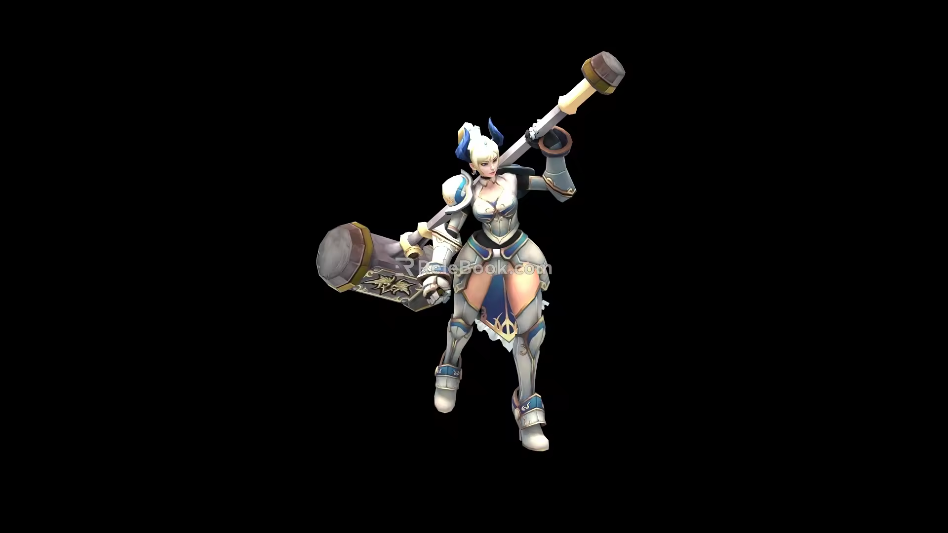 Game virtual human character 3d model