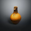 Traditional Furniture Interior Decor With Handmade Brown Ceramic Vase Accent