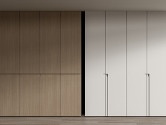 modern wardrobe minimalist wardrobe 3d model