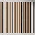 Modern Wooden Vertical Slat Wall Panels Design With Various Color And Texture Options