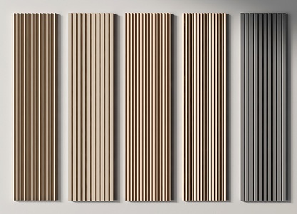 Modern wall panel 3d model