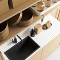 Modern Wooden Bathroom Cabinet Rack With Storage Cabinets And Toiletries Organizer