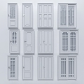 Classic European Door 3d model