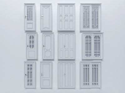 Classic European Door 3d model