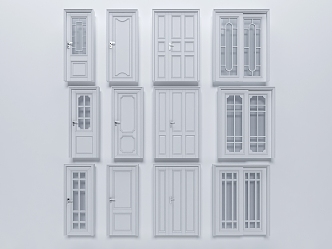 Classic European Door 3d model