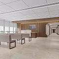 Modern Hospital Outpatient Clinic Waiting Area With Seating Reception And Natural Light