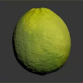 Fresh Green And Yellow Lemon With Smooth Textured Skin On Gray Background