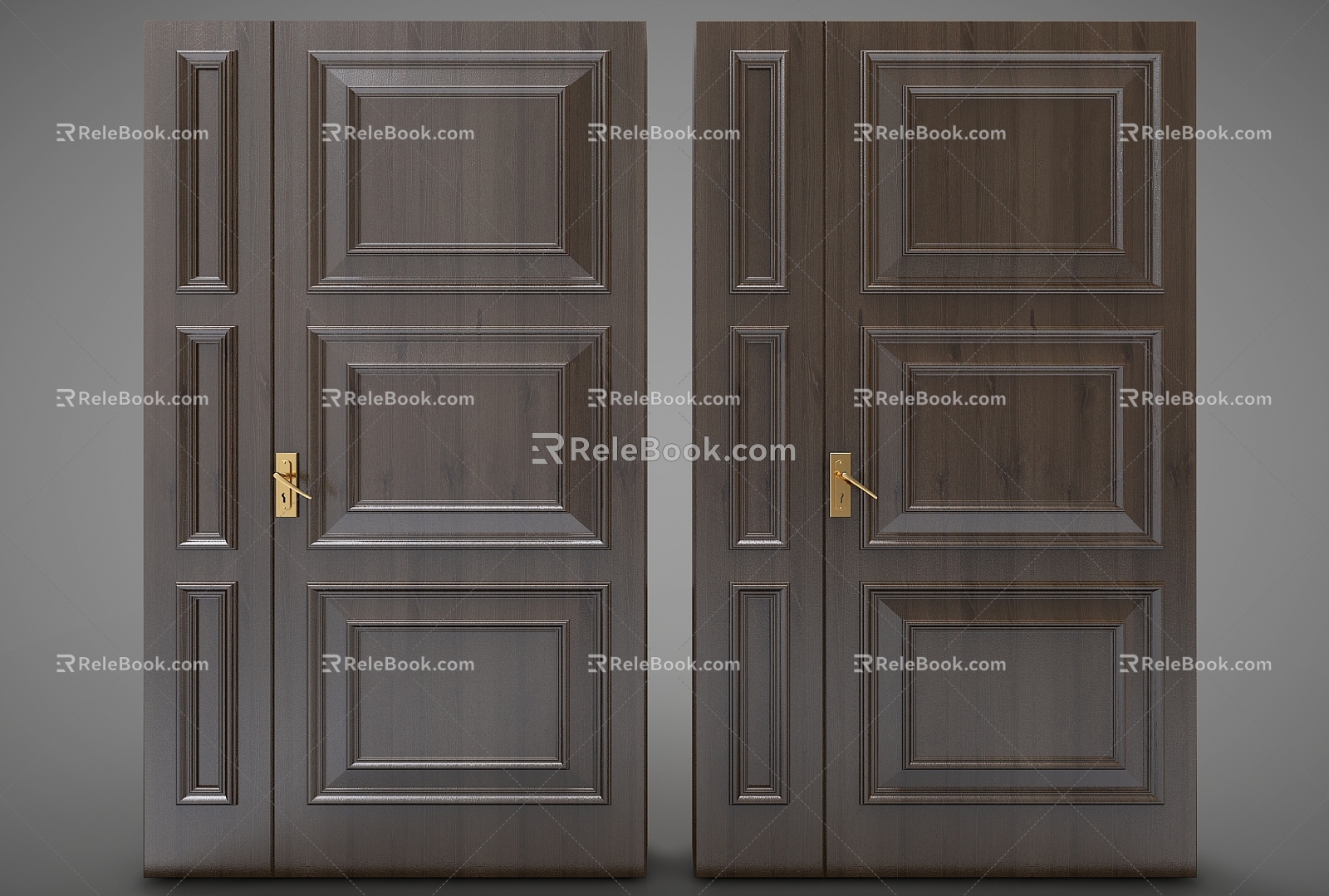 Modern child-mother door gate 3d model