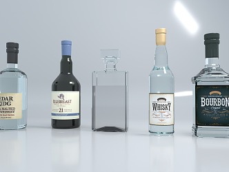 Wine Bottle 3d model