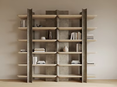 Italian Bookshelf 3d model