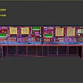 Advanced Control Panel Console With Multiple Screens And Functional Buttons