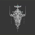 Modern Spaceship Spacecraft 3d model