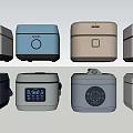 Kitchen Appliances Various Modern Rice Cookers With Digital Displays And Sleek Color Designs