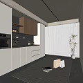 Middle Style Sideboard 3d model