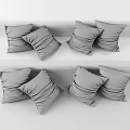 Black And Beige Linen Pillows With Soft Texture For Modern Home Decor