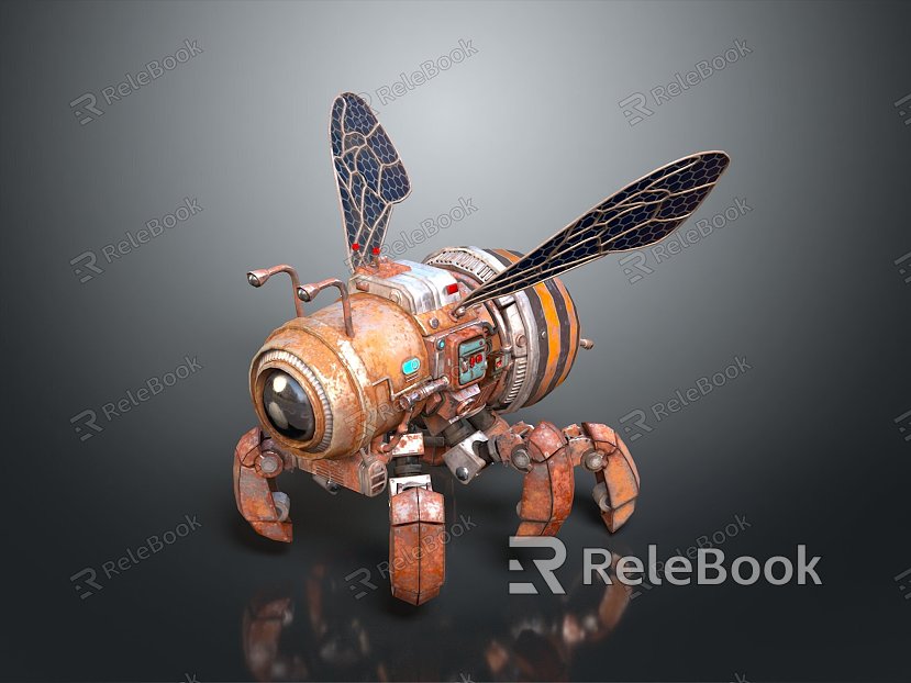 mechanical insect mechanical fly machine insect machine bee cartoon bee model