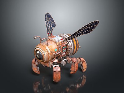 mechanical insect mechanical fly machine insect machine bee cartoon bee model