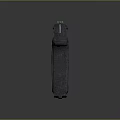 3D Rendered Black Pistol With High Detail Realistic Design And Isolated Background