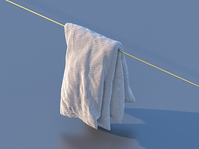 Towel Quilt Fabric 3d model