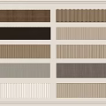 Decorative Wall Paneling with Various Striped Styles and Different Color Options for Home