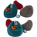 Comfortable Bean Bag Chairs In Various Colors With Stuffed Toy And Books