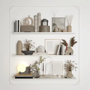Modern Ornaments Combination Decorations Ornaments 3d model