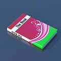 The Book With Red And Green Cover Design Featuring Decorative Patterns
