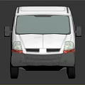 White Van With Luxurious Journey Text And Colorful Logo Design