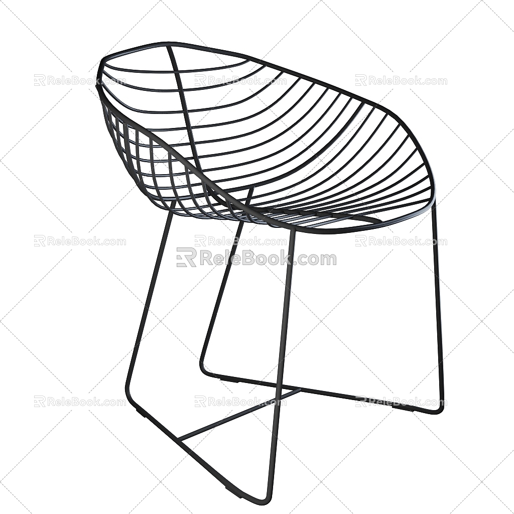 single chair outdoor single chair 3d model