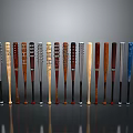 Assorted Baseball Bats With Diverse Materials And Crafted Designs For Sports And Collection